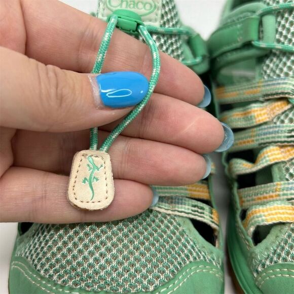 Chaco Kids' Waterproof Hiking Sandals Bright Green Size 4 Closed Toe Summer - Picture 7 of 15
